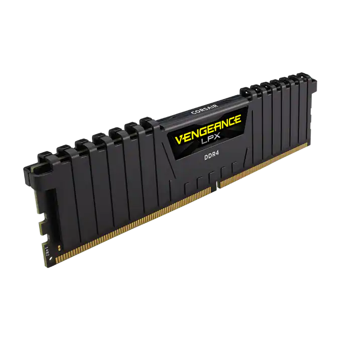 RAM (แรมพีซี) 16GB (8GBx2) DDR4 3200MHz CORSAIR VENGEANCE LPX BLACK ประกัน LT (CMK16GX4M2E3200C16)