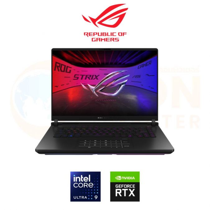 ASUS ROG STRIX SCAR 16 G635LW-RW026W NOTEBOOK (โน้ตบุ๊ค) INTEL CORE ULTRA 9 275HX / RTX 5080 / 64GB / 2TB / WIN11 / ประกันศูนย์ 3 ปี