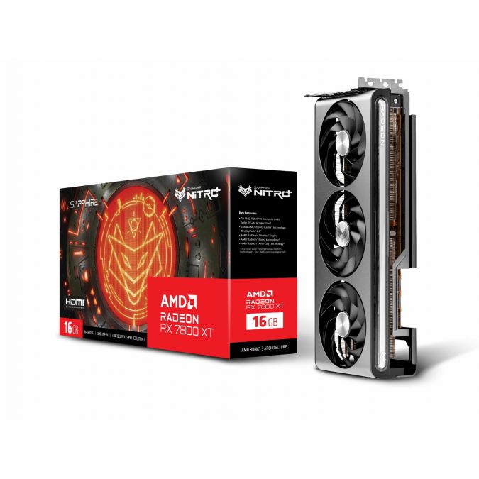 การ์ดจอ VGA SAPPHIRE NITRO+ AMD Radeon RX 7800 XT GAMING 16GB