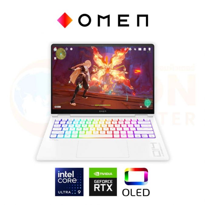 HP OMEN 14-FB0139TX NOTEBOOK (โน๊ตบุ๊ค) INTEL CORE ULTRA 9 185H / RTX 4070 / 32GB / 1TB / WIN11 / ประกันศูนย์ 3 ปี