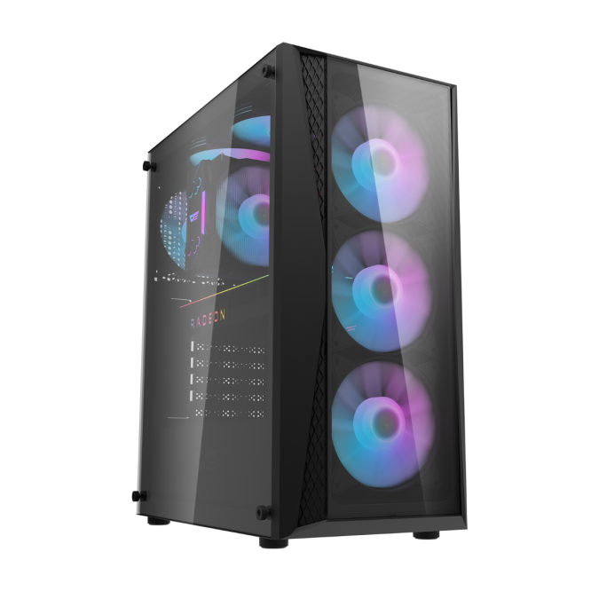 CASE (เคส) DARKFLASH Computer Case DK352 ATX - Black Plus