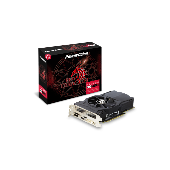 การ์ดจอ VGA POWER COLOR RED DRAGON AMD Radeon RX 550 4GB ประกันศูนย์ 3ปี