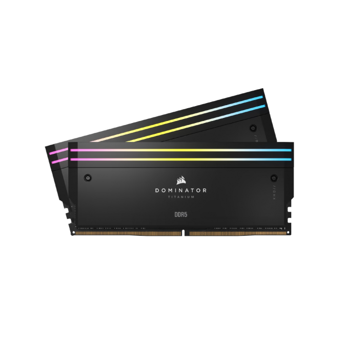RAM (แรมพีซี) 32GB (16GBx2) DDR5 6400Mhz CORSAIR DOMINATOR TITANIUM RGB BLACK ประกันศูนย์ LT
