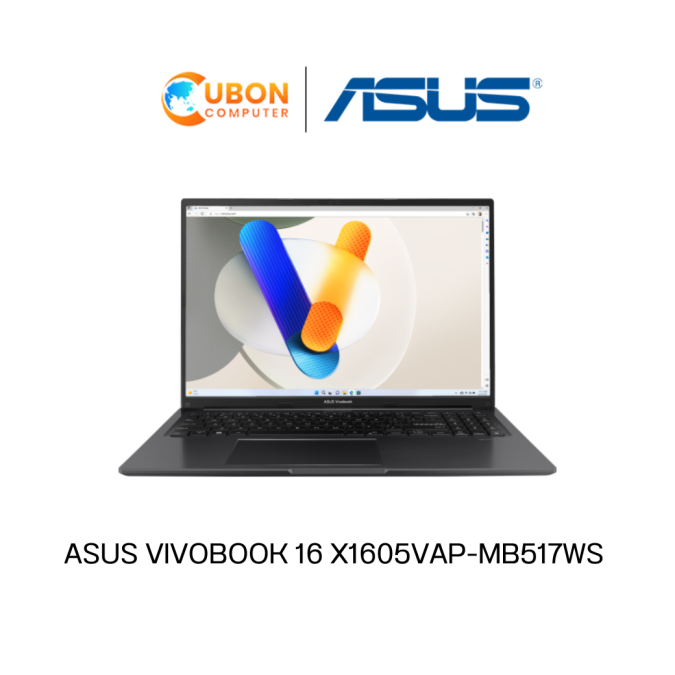 ASUS VIVOBOOK 16 X1605VAP-MB517WS NOTEBOOK (โน๊ตบุ๊ค) INTEL CORE 5 120U / 16GB / 1TB / WIN11+OFF / 2Y 