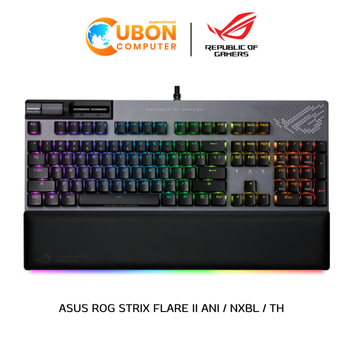 KEYBOARD (คีย์บอร์ด) ASUS ROG STRIX FLARE II ANI / NXBL / TH ประกันศูนย์ 2 ปี