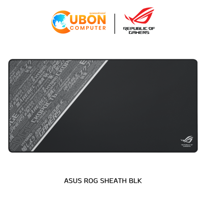 MOUSE PAD (แผ่นรองเมาส์) ASUS ROG SHEATH BLK