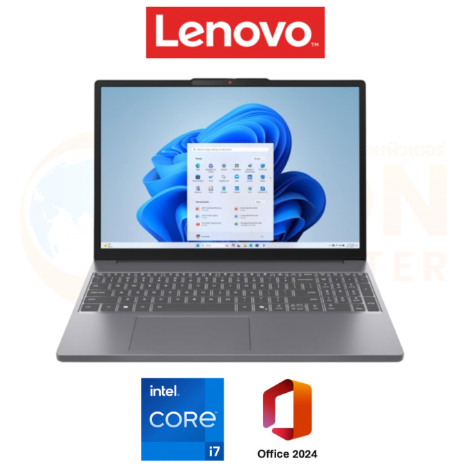 LENOVO IDEAPAD SLIM 3 15IRH10 83K100D8TA NOTEBOOK (โน้ตบุ๊ค) INTEL CORE I7-13620H / 16GB / 512GB / WIN 11+OFF / ประกันศูนย์ 2 ปี