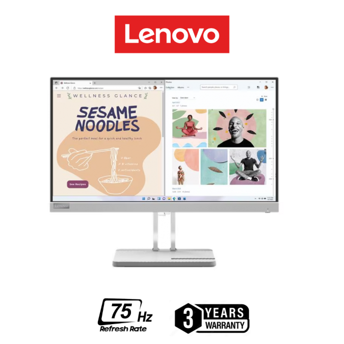 LENOVO MONITOR (จอมอนิเตอร์) L22E-40 67AFKACBTH 21.5'' FHD VA 75Hz - 3 YEARS