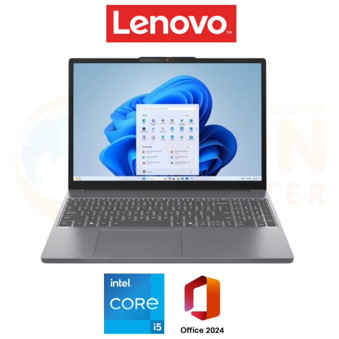 LENOVO IDEAPAD SLIM 3 15IRH10 83K100DCTA NOTEBOOK (โน้ตบุ๊ค) INTEL CORE I5-13420H / 16GB / 512GB / WIN 11+OFF / ประกันศูนย์ 2 ปี