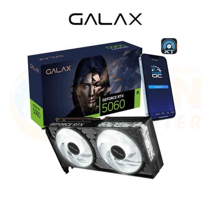 VGA การ์ดจอ GALAX GEFORCE RTX 5060 1-CLICK OC 8GB GDDR7 (LAUNCH EDTION)