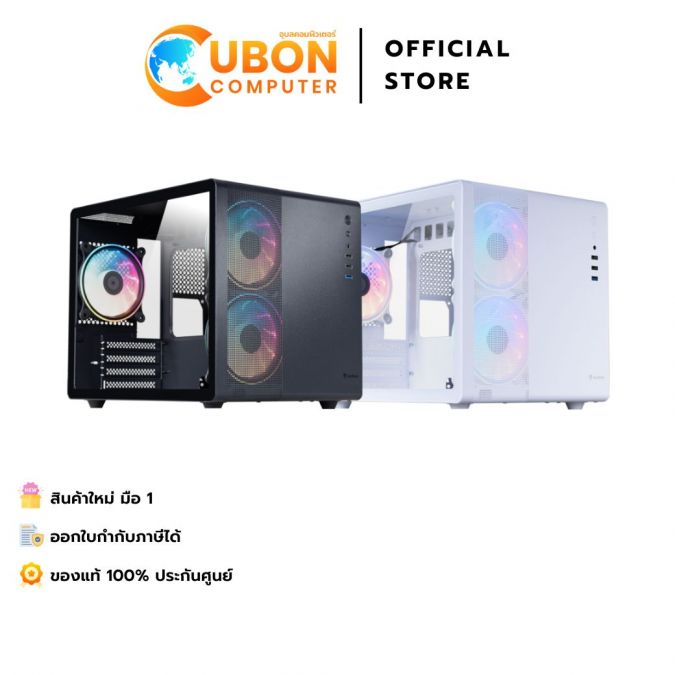 CASE (เคส) NUBWO NPC-331 (WHITE/ BLACK) รับประกัน 1 ปี