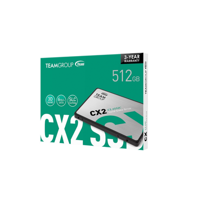 SSD (เอสเอสดี) TEAMGROUP CX2 256GB , 512GB , 1TB , 2TB SSD SATA III ประกันศูนย์ 3 ปี