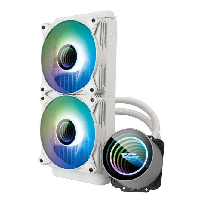 CPU COOLER (ระบบระบายความร้อนด้วยน้ำ) DARKFLASH DX240 V.2 ARGB 240mm FAN White รับประกัน 3 ปี