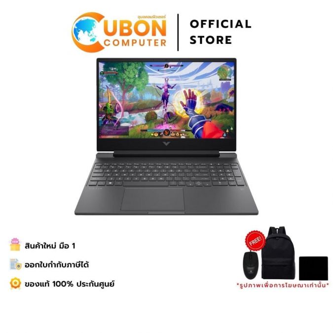 HP VICTUS 16-S1118AX NOTEBOOK (โน๊ตบุ๊ค) AMD RYZEN 7 8845HS / RTX 4060 8GB GDDR6 / 32GB / 1TB / WIN 11 / ประกันศูนย์ 2 ปี