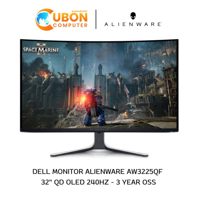 DELL MONITOR (จอมอนิเตอร์) ALIENWARE AW3225QF 32" QD OLED 240Hz - 3 YEAR OSS