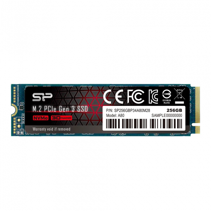 256 GB SSD (เอสเอสดี) SILICON POWER A80 M.2 NVMe (SP256GBP34A80M28)
