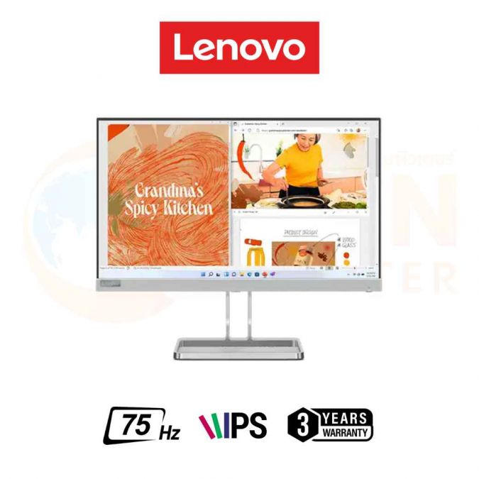 LENOVO MONITOR (จอมอนิเตอร์) L22I-40 67AEKACBTH 21.5'' FHD IPS 75Hz - 3 YEARS