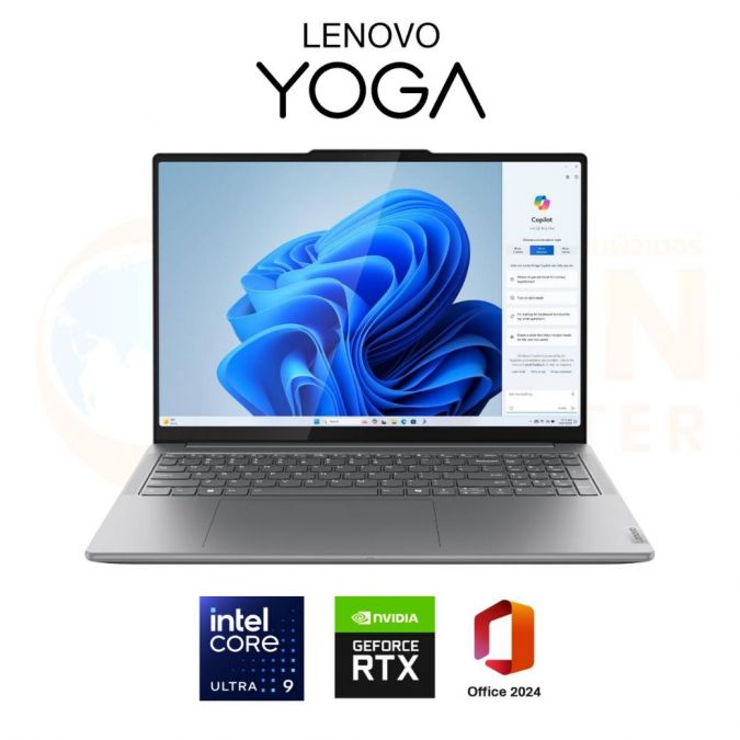 LENOVO YOGA PRO 9 16IMH9 83DN009FTA NOTEBOOK (โน้ตบุ๊ค) INTEL CORE ULTRA 9 185H / RTX 4060 / 32GB / 1TB / WIN11 + OFF 2024 / 3 YEAR