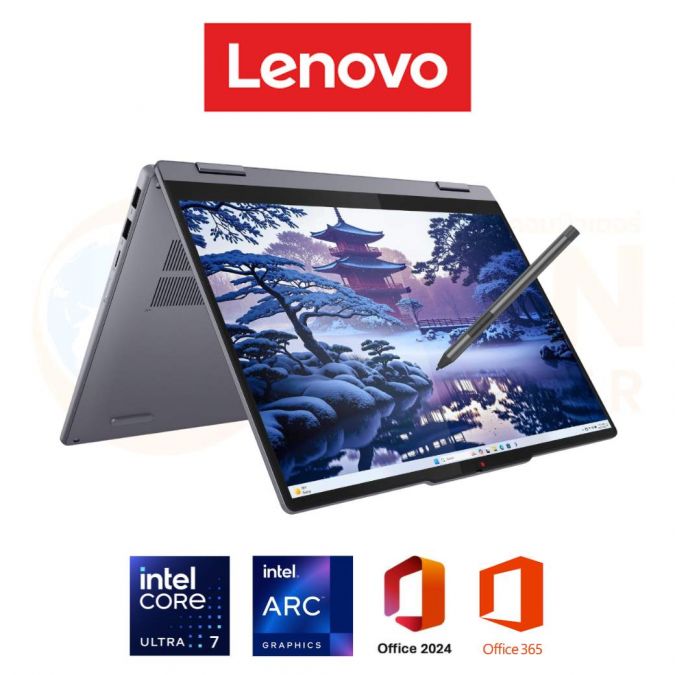 LENOVO IDEAPAD 5 2-IN-1 14IAL10 83KR0017TA NOTEBOOK (โน้ตบุ๊ค) INTEL CORE ULTRA 7 225H / 16GB / 512GB / WIN11+OFF / ประกันศูนย์ 3 ปี