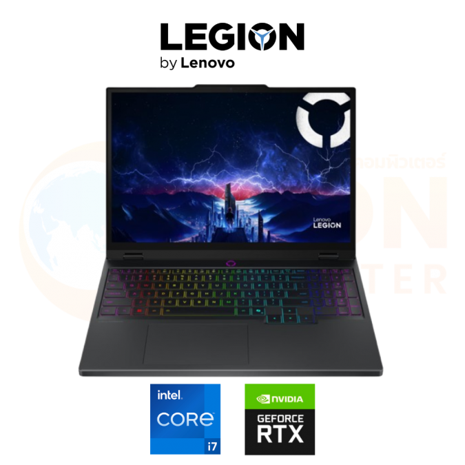 LENOVO LEGION 5 15IRX10 83LY00HGTA NOTEBO (โน้ตบุ๊ค) INTEL CORE I7-13650HX / RTX 5060 / 16GB / 512GB / WIN11 / 3 YEAR