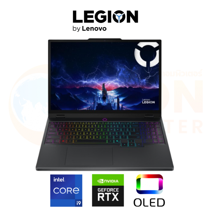 LENOVO LEGION 5 15IRX10 83LY00HHTA NOTEBOOK (โน้ตบุ๊ค) INTEL CORE I9-14900HX / RTX 5070 / 32GB / 1TB / WIN11 / 3 YEAR