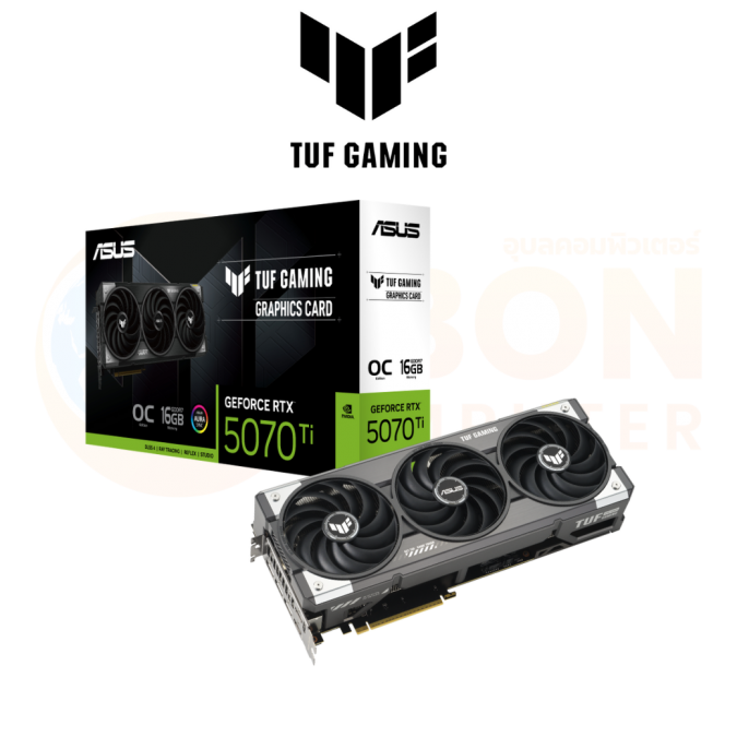 VGA การ์ดจอ ASUS TUF GAMING GEFORCE RTX 5070 TI 16GB GDDR7 OC EDITION