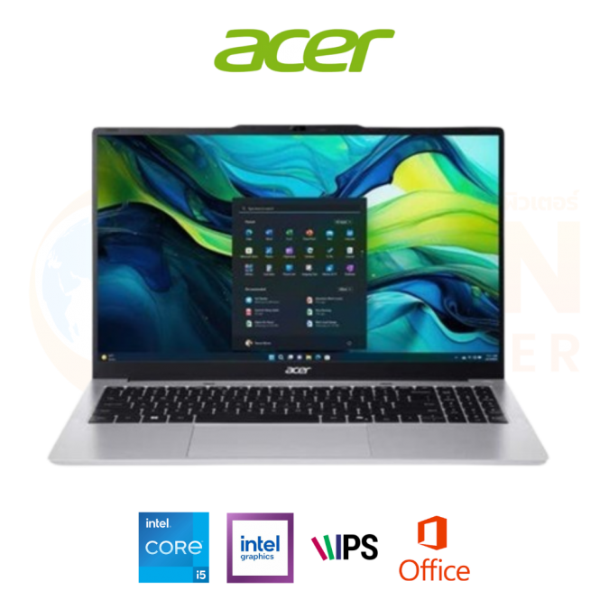 ACER ASPIRE LITE 15 AL15-71P-50RL NOTEBOOK (โน้ตบุ๊ค) INTEL CORE I5-12450H / 16GB / 512GB / WIN 11+OFF / ประกันศูนย์ 2 ปี