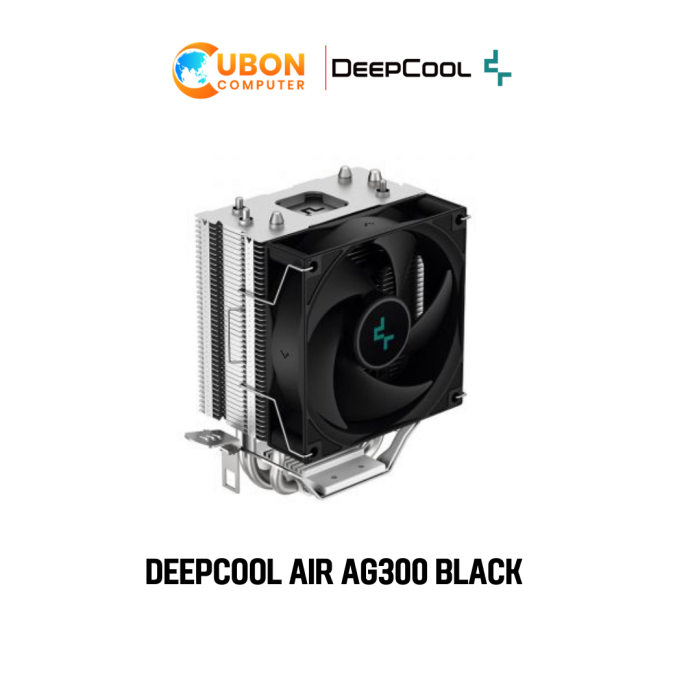 CPU COOLER (พัดลมซีพียู) DEEPCOOL AG300 BLACK