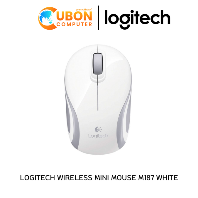 LOGITECH WIRELESS MINI MOUSE M187 WHITE