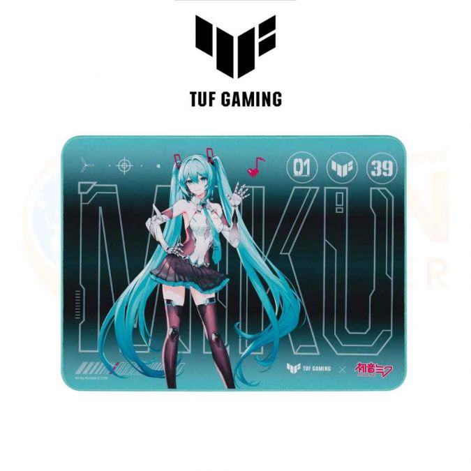 MOUSE PAD (แผ่นรองเมาส์) ASUS TUF GAMING P1 HATSUNE MIKU EDITION (NC19)