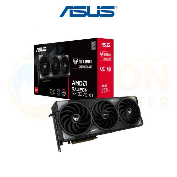 VGA การ์ดจอ ASUS TUF GAMING RADEON RX 9070 XT OC EDITION 16GB GDDR6