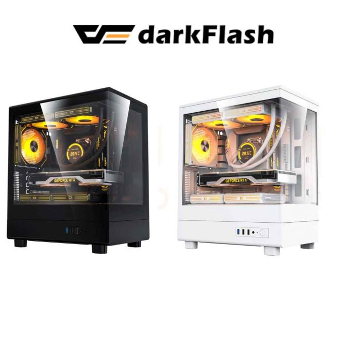 CASE (เคส) DARKFLASH DB330M BLACK/WHITE