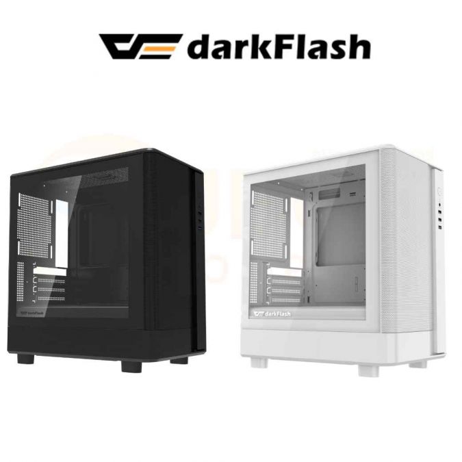 CASE (เคส) DARKFLASH DB330M BLACK/WHITE