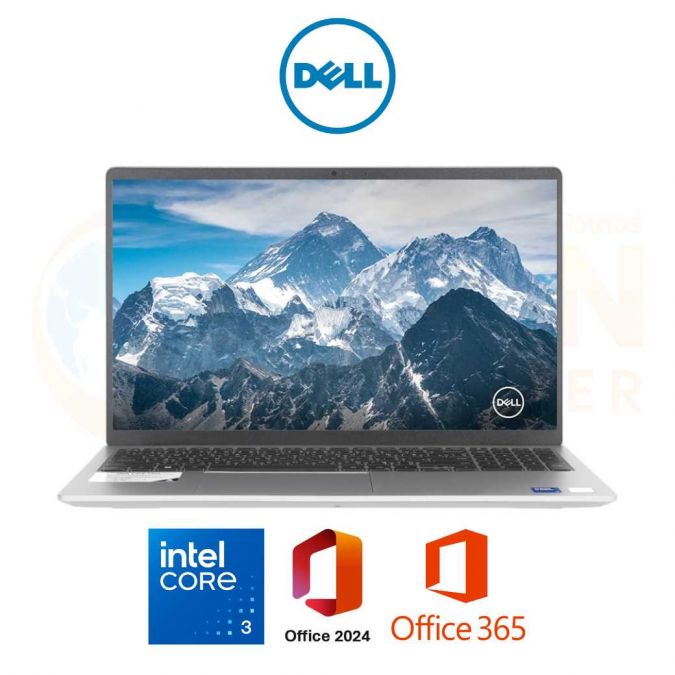DELL DC15250C3081 NOTEBOOK (โน้ตบุ๊ค) INTEL CORE 3 100U / 8GB / 512GB / WIN 11 + OFF 2024 + OFF 365 / 2 YEAR