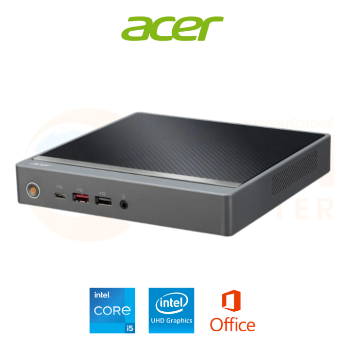 DESKTOP (เดสก์ท็อป) ACER REVO RB610-13316G0T0Mi/T001 / INTEL CORE I5-1334U / 16GB / 512GB / WIN11+OFF / ประกันศูนย์ 3 ปี OSS