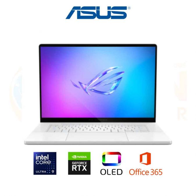 ASUS ROG ZEPHYRUS G16 GU605CR-QR155WA NOTEBOOK (โน้ตบุ๊ค) INTEL CORE ULTRA 9 285H / RTX 5070Ti / 32GB / 1TB / WIN11 + OFF + OFF365 / ประกันศูนย์ 3 ปี OSS