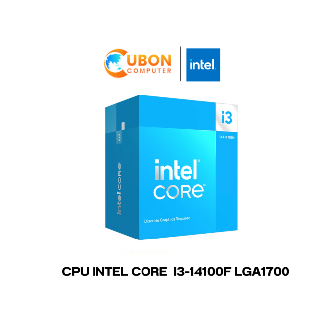CPU (ซีพียู) INTEL CORE i3-14100F LGA1700 ประกันศูนย์ 3 ปี