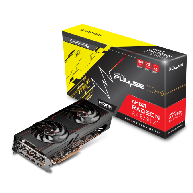 การ์ดจอ VGA SAPPHIRE PULSE AMD RADEON RX 6750 XT GAMING OC 12GB 