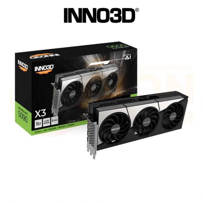 VGA การ์ดจอ INNO3D GEFORCE RTX 5090 X3 32GB GDDR7 512-BIT