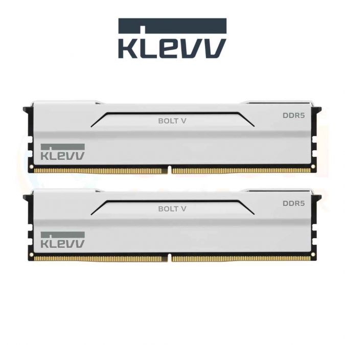 RAM (แรมพีซี) KLEVV BOLT V GAMING OC WHITE 32GB (16GBx2) DDR5 6000MHZ CL28