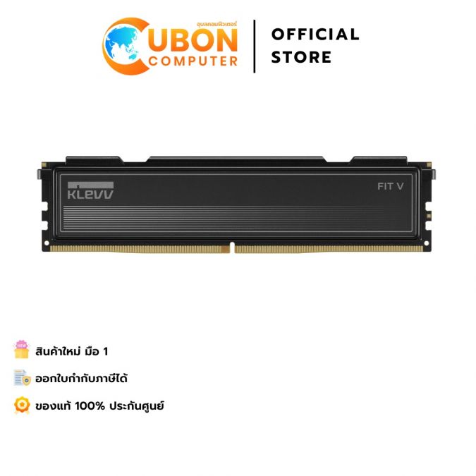 RAM (แรมพีซี) KLEVV FIT V GAMING OC 16GB (16GBx1) DDR5 5600MHZ CL30