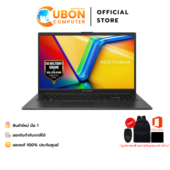 ASUS Vivobook 15 M1504FA-BQ549WA NOTEBOOK (โน้ตบุ๊ค) AMD Ryzen™ 5 7520U / 16 GB / 512GB / WIN11 / Office 2024 + 365 / ประกันศูนย์ 2 ปี