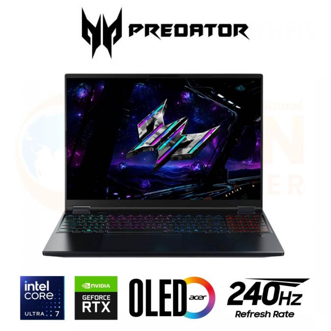 ACER PREDATOR HELIOS NEO 16S AI PHN16S-71-79S1 NOTEBOOK (โน้ตบุ๊ค) INTEL CORE ULTRA 7 255HX / RTX 5060 / 16GB / 512GB / WIN11 / ประกันศูนย์ 3 ปี OSS