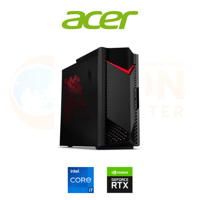 DESKTOP (เดสก์ท็อป) ACER NITRO N50-656-14F32G0TMGi/T003 / INTEL CORE I7-14700F / RTX 3050 / 32GB / 1TB  / Win 11 / รับประกัน 3 ปี OSS