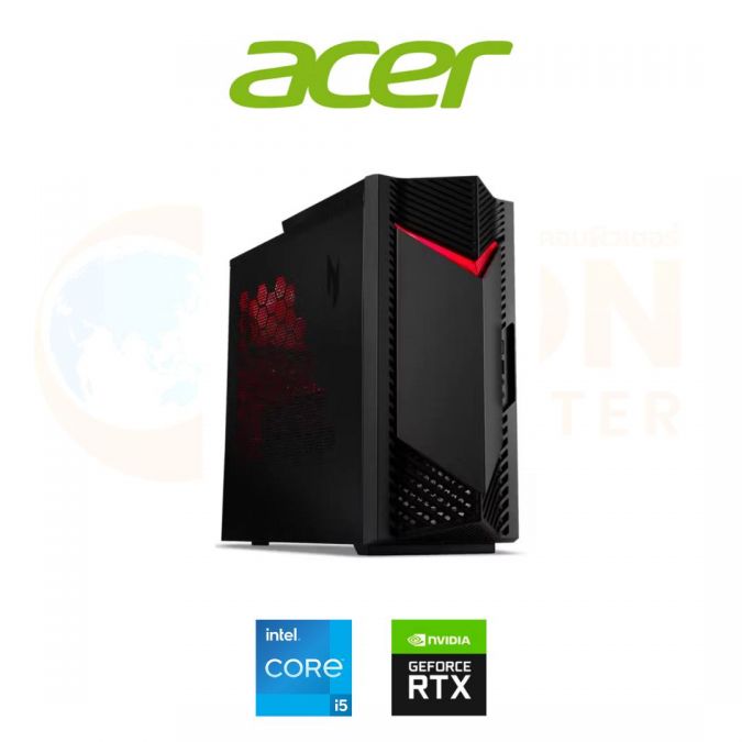 DESKTOP (เดสก์ท็อป) ACER NITRO N50-656-14F16G0TMGI/T009 / RTX 4060 / INTEL CORE I5-14400F / 16GB / 1TB / WIN11 / รับประกัน 3 ปี OSS