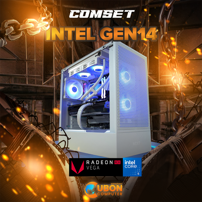COMSET INTEL GEN14 คอมประกอบ i5-14600K / RX7700XT / B760 / RAM 32GB 5600MHZ / SSD M.2 1TB / 850W GOLD (Q4-03)