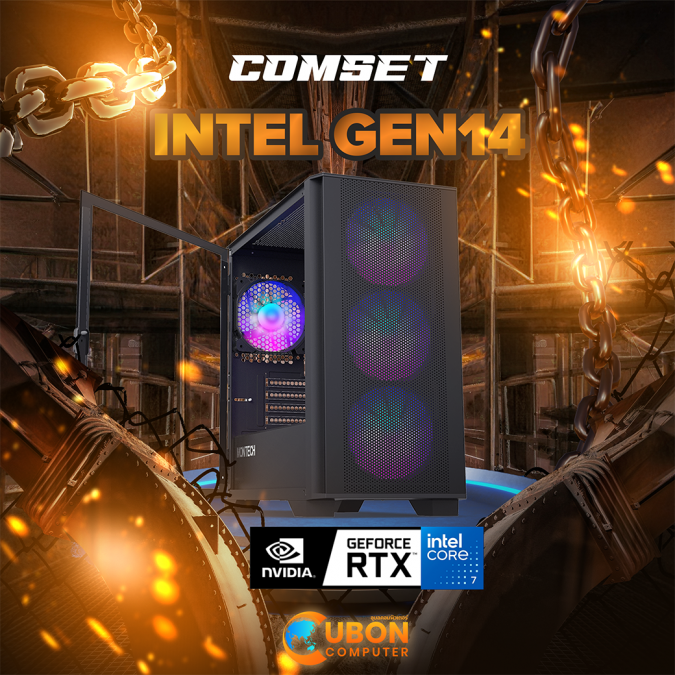 COMSET INTEL GEN14 คอมประกอบ i7-14700KF / RTX4060Ti 12G / Z790 / RAM 32GB 3200MHZ / SSD M.2 512GB / 850W GOLD (Q4-04)