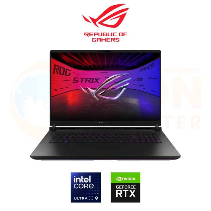 ASUS ROG STRIX SCAR 18 G835LW-SA023W NOTEBOOK (โน้ตบุ๊ค) INTEL CORE ULTRA 9 275HX / RTX 5080 / 64GB / 2TB / WIN11 / ประกันศูนย์ 3 ปี