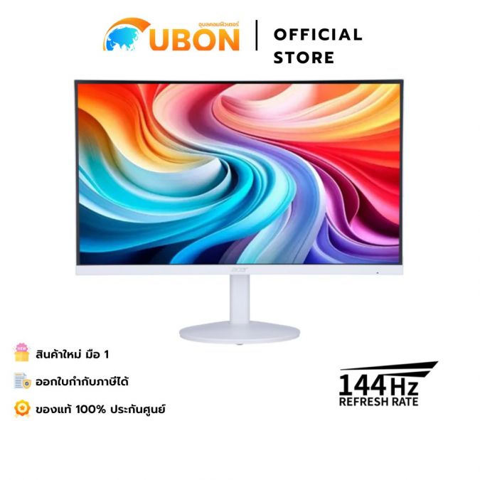 ACER MONITOR (จอมอนิเตอร์) SA243Y P1wmix 23.8" IPS 144HZ - 3 YEARS