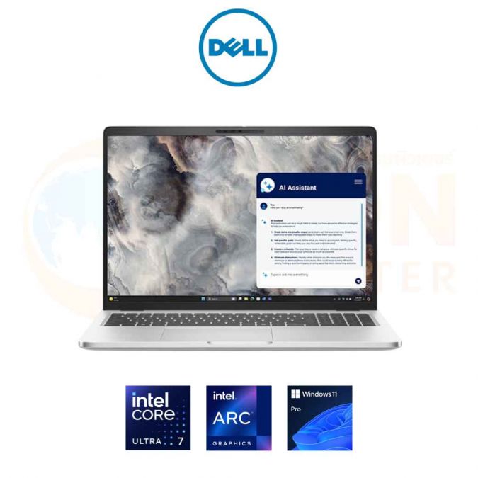DELL PRO 16 PLUS PB16250 SNSPB162502 NOTEBOOK (โน้ตบุ๊ค) INTEL CORE ULTRA 7 266V / 16GB / 512GB / WIN11PRO / ประกันศูนย์ 3 ปี